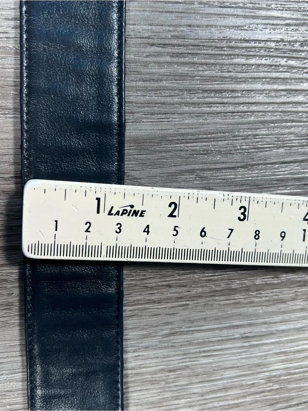 Dior Diorquake Size 85cm Navy Blue Oblique Canvas Gold Logo Buckle Belt Italy - Picture 8 of 13